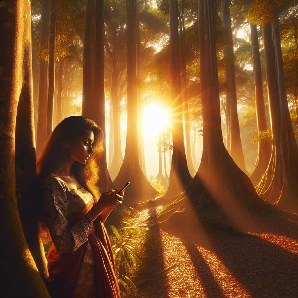 Digital detox vacations in serene forest