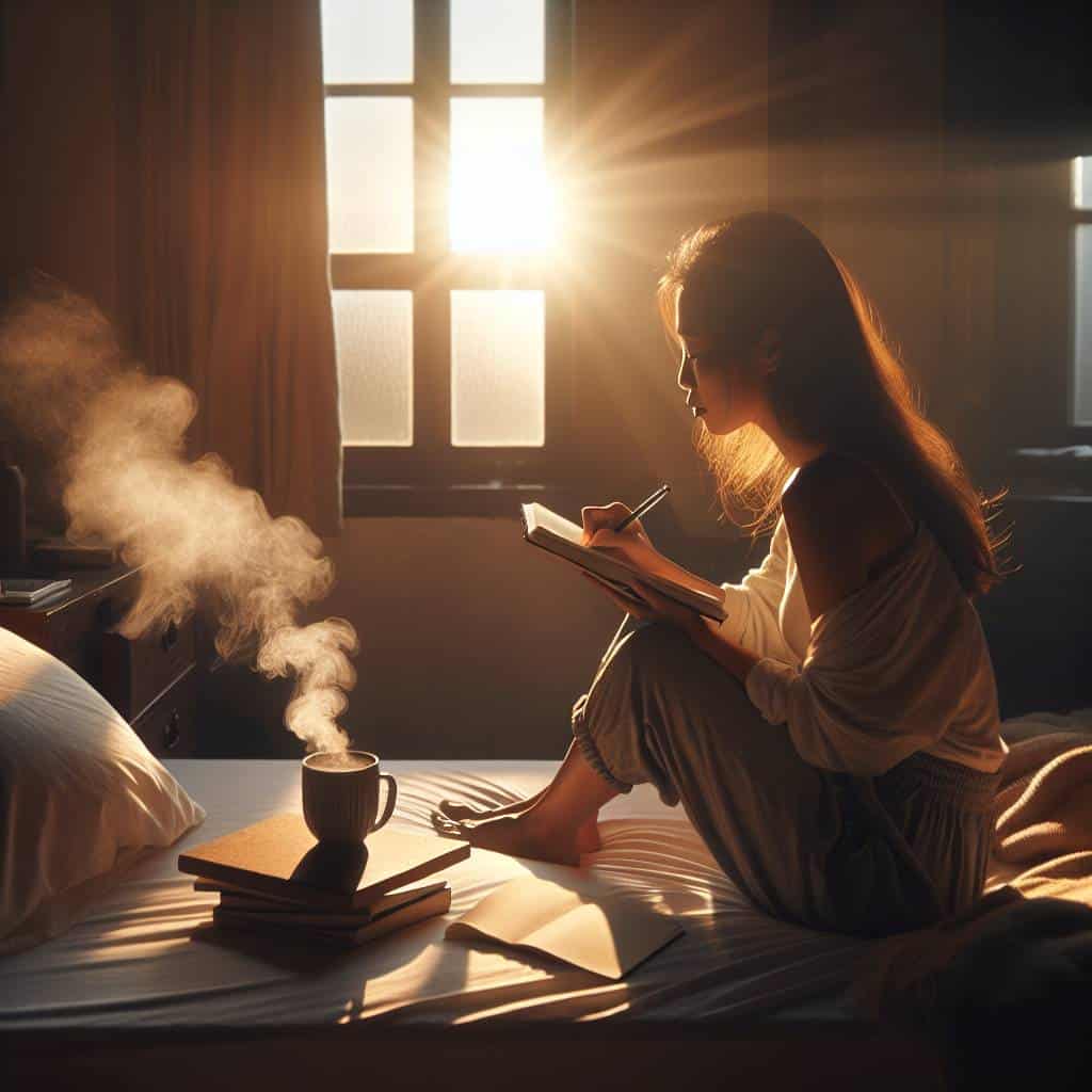 Everyday gratitude practices in morning routine.