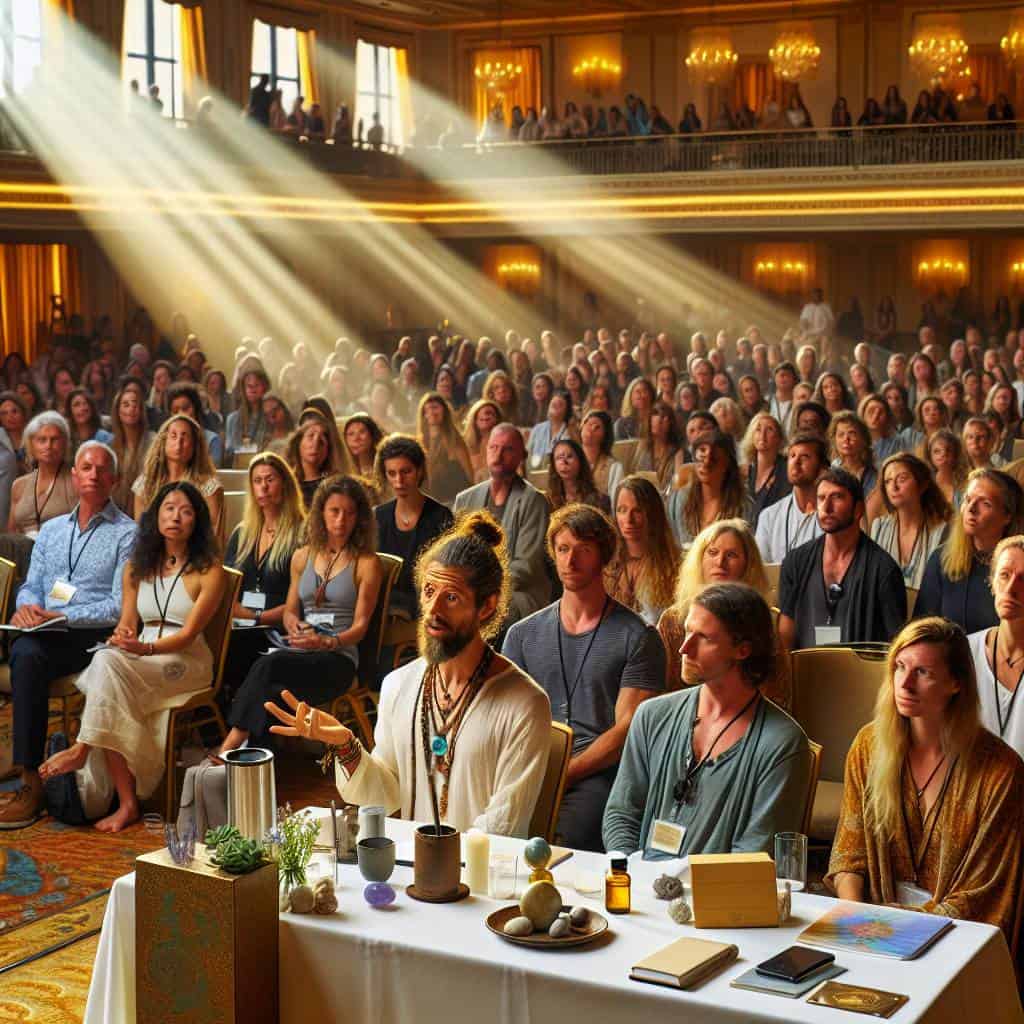 Diverse global wellness community at summit.