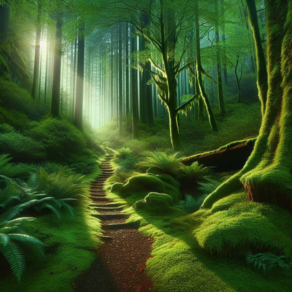 Hiking destinations worldwide: hidden forest trail