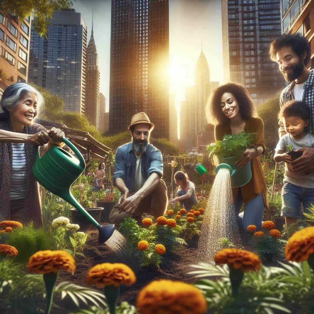 Inspiring environmental projects in urban gardens.