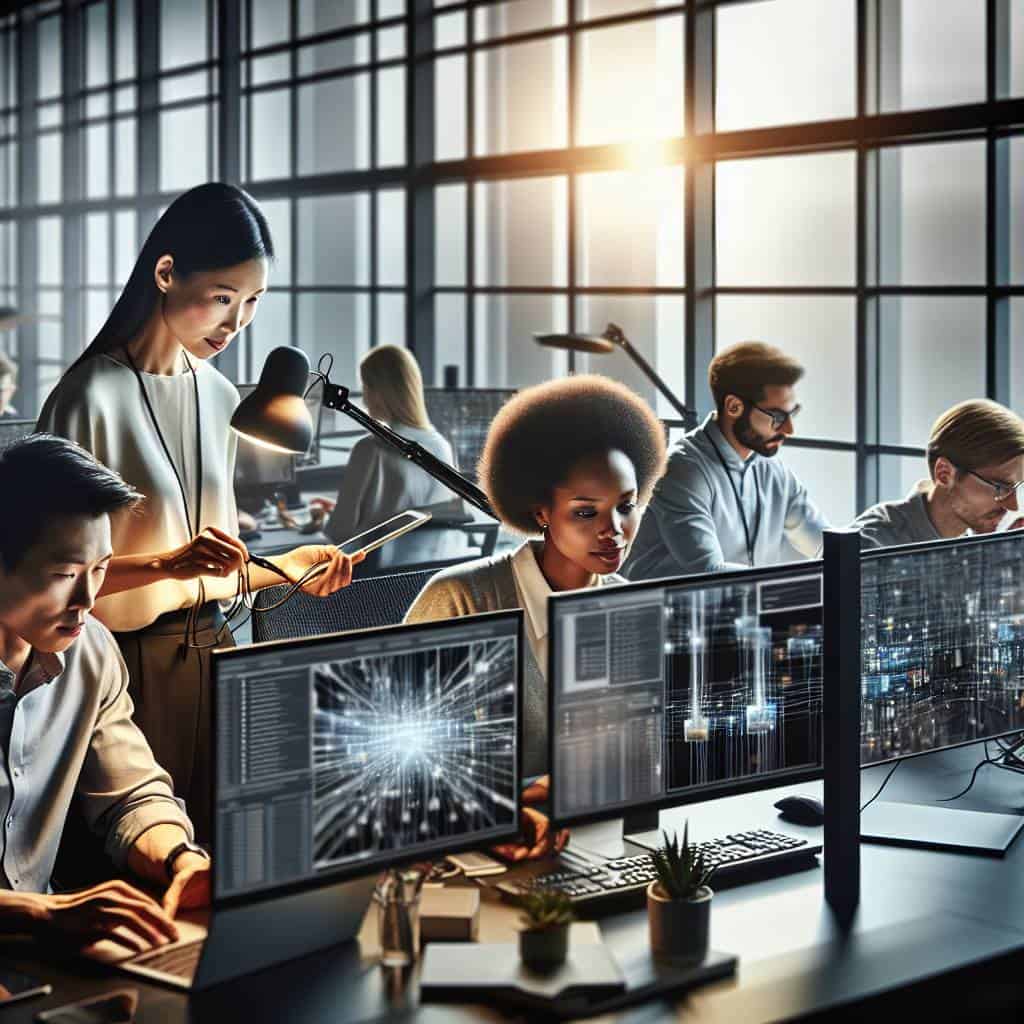 Remote device management in modern office.