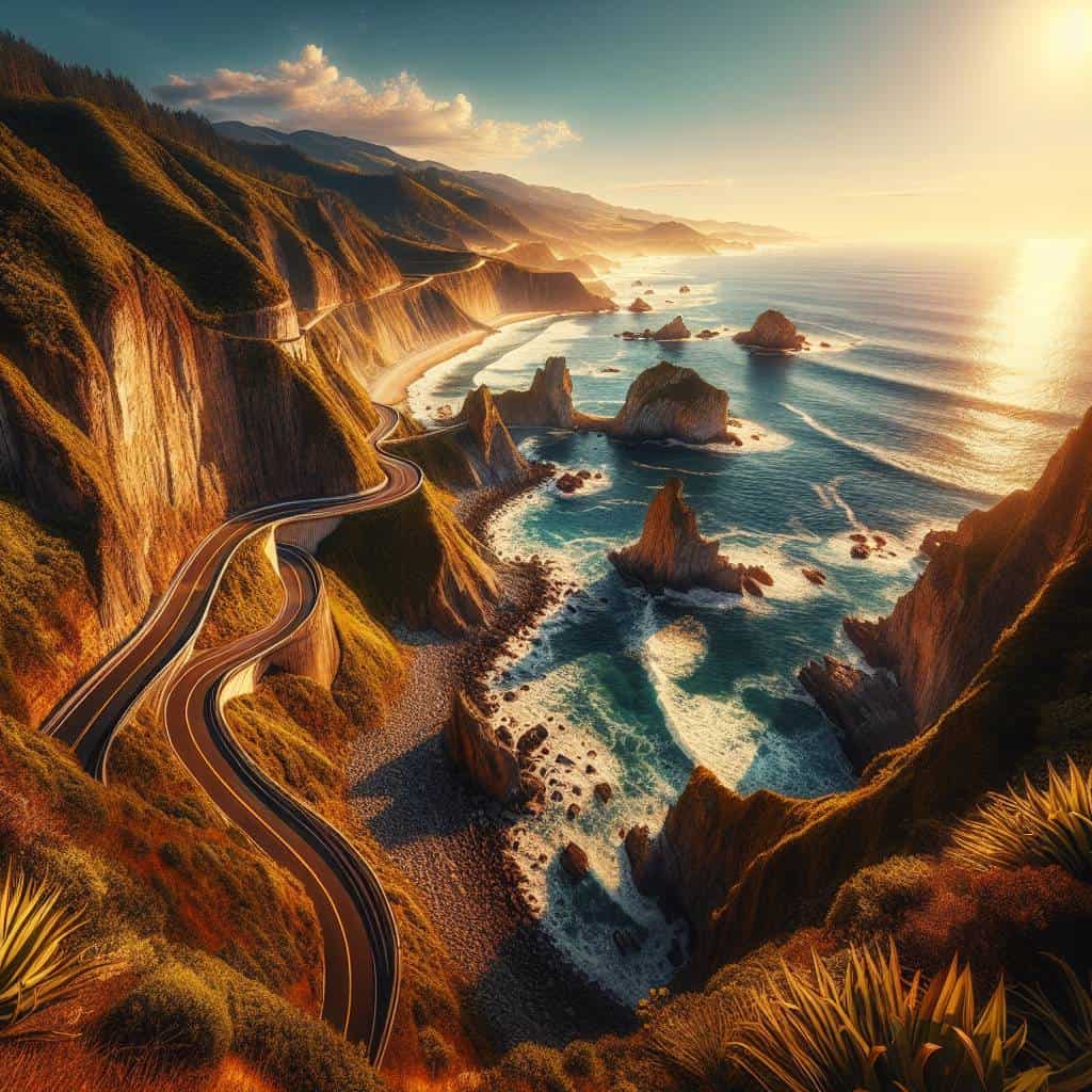 Scenic coastal drives along dramatic cliffs.