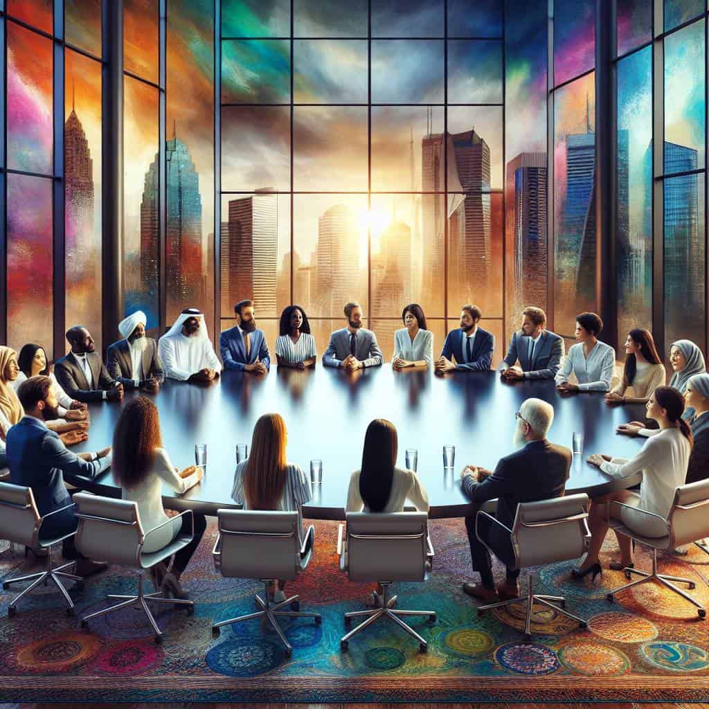 Sharing wisdom globally at diverse table.