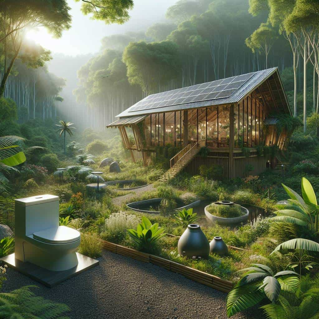 Sustainable accommodation options in forest lodge.