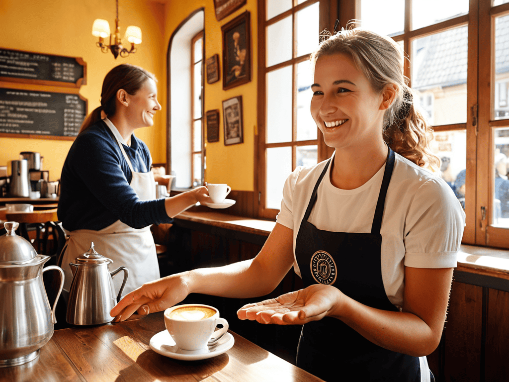 Calculating Tip Head at restaurant table