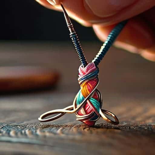 Handmade micro-macramé jewelry with intricate knots.