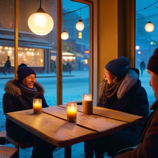 How winter changes social life in northern cities.